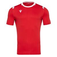 Alhena Shirt Shortsleeve RED/WHT M Utgående modell