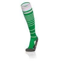 Target Socks GRN/WHT S Stripete høye fotballsokker - Unisex