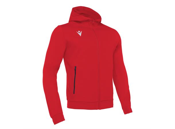 Cello Full Zip Hooded Sweatshirt RED S Hettejakke i børstet fleece - Unisex 