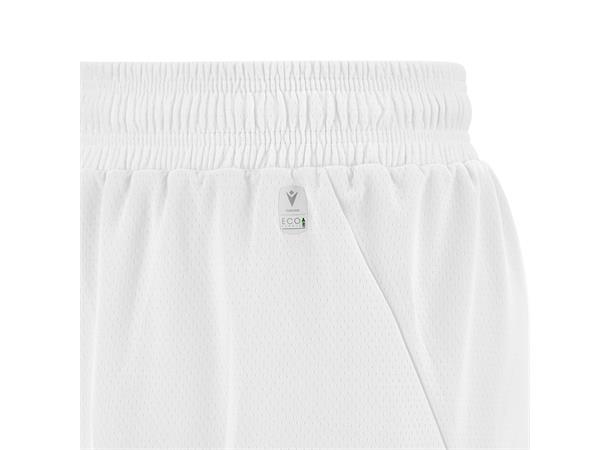 Kansas Basket Eco Shorts WHT 3XL Teknisk basketshorts - Unisex 