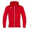 Freyr Hoody Full Zip Top RED XS Overtrekksjakke - Unisex